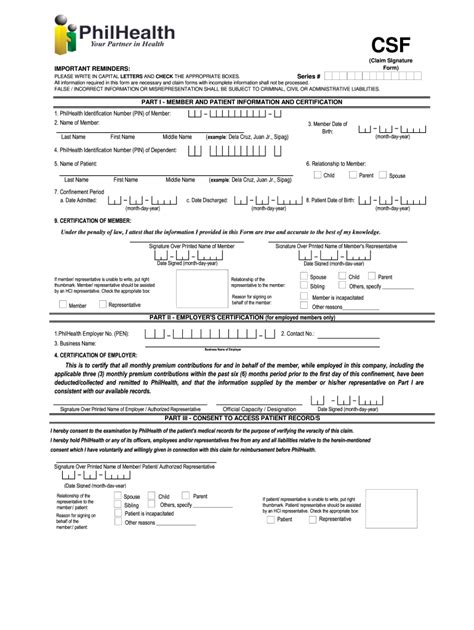 what is csf in philhealth|How to Download and Print PhilHealth Forms .